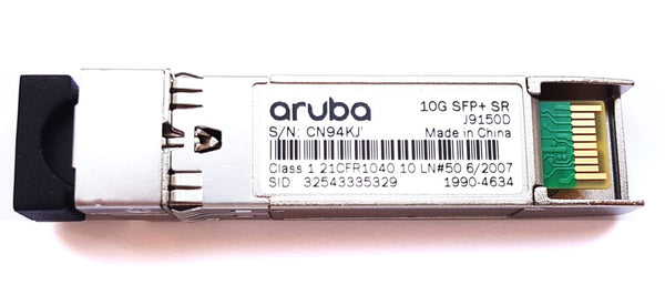 HPE Aruba 10G SFP+ LC SR MMF Transceiver- RENEW - J9150DR (Baugleich zu J9150D)