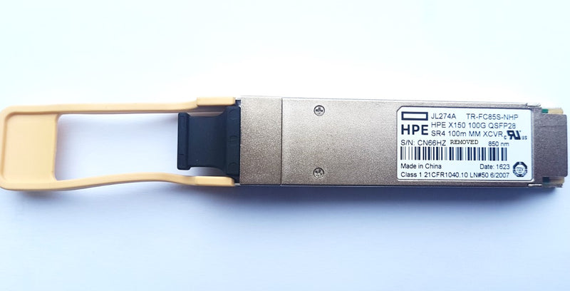 HPE X150 100G QSFP28 SR4 100m MM Transceiver- REFURBISHED- JL274A