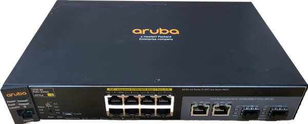 Aruba 2530-8G-PoE+ Switch Frontansicht